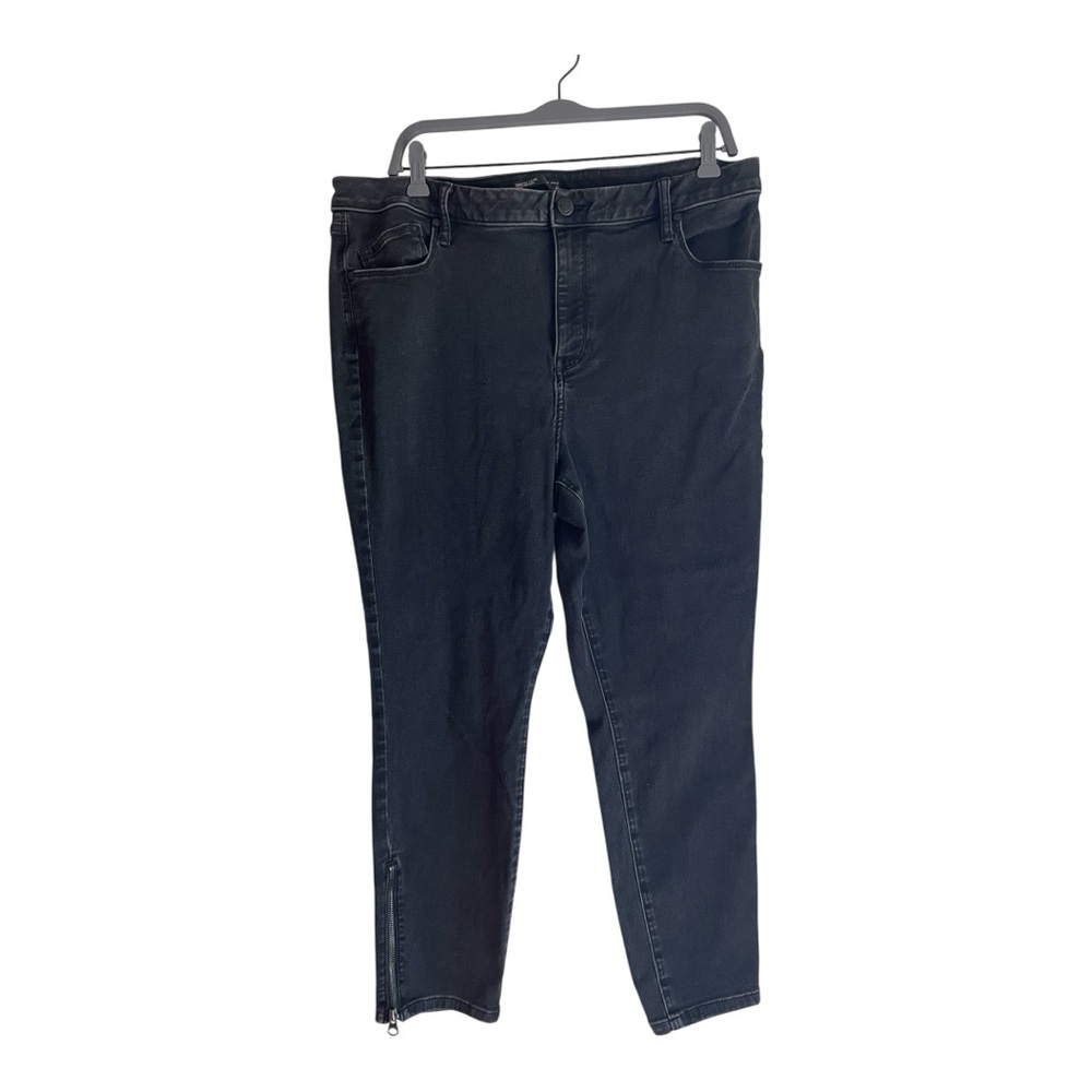 Simply Vera Vera Wang Size 18 Black Skinny Ankle Jeans